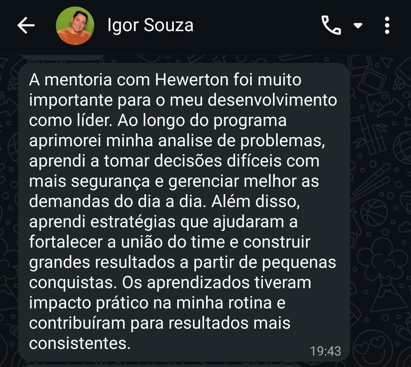 Depoimento de Igor Souza